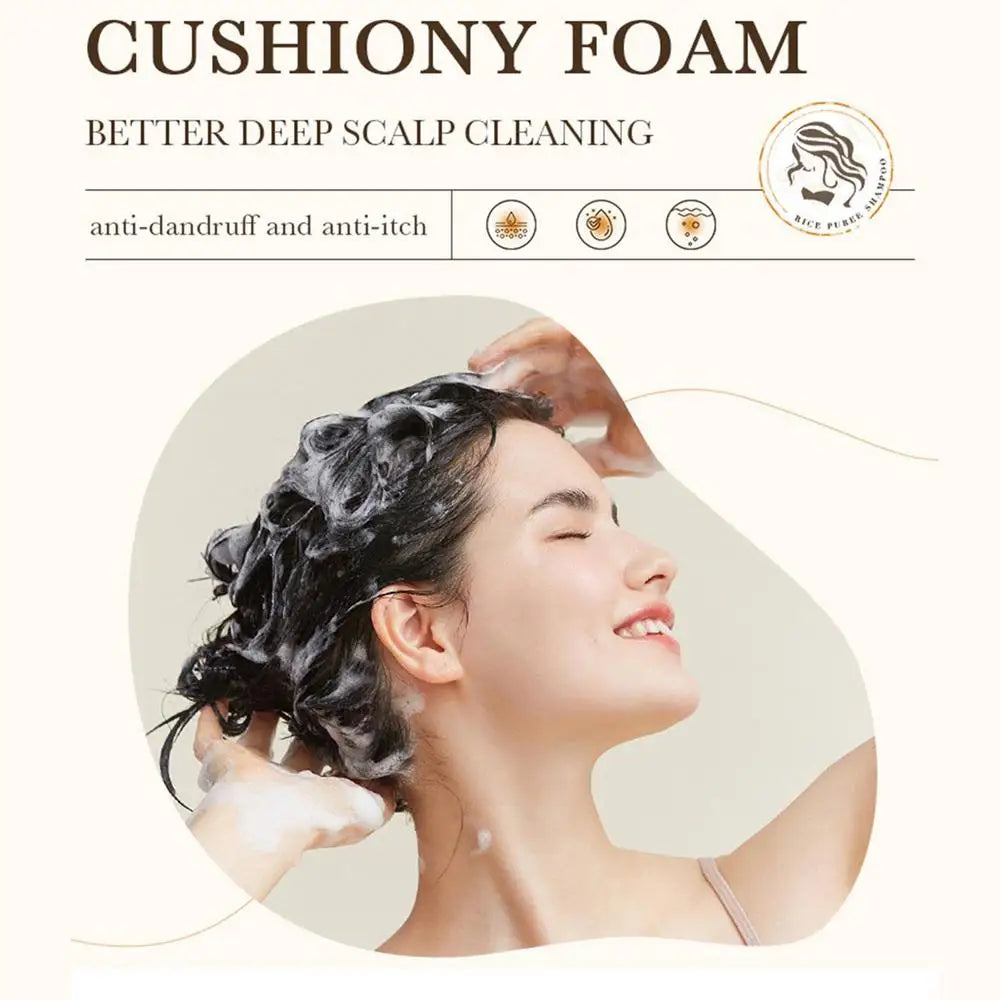 Rice Water Shampoo Volumizing Hair Shampoo For Hair Wash Brittle And Dry Hair Moisturizer For Dry Oily Hair For Travel Spa