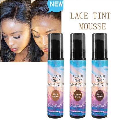 Lace Tint Spray For Lace Wigs 4colors Lace Tint Mousse Lace Tint Spray Dye ColorS For Closures, Wigs And Closure Front 100Ml