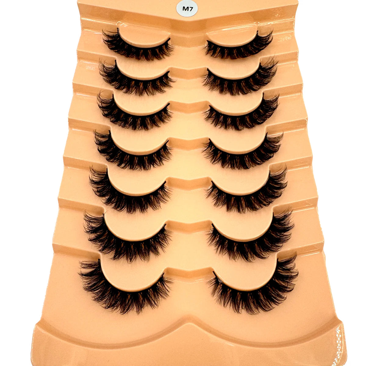 7 Pairs Russian Strip Lashes DD Curl Lashes Pack Fluffy False Lashes russian Lashes Pack Fluffy False Lashes russian extensions