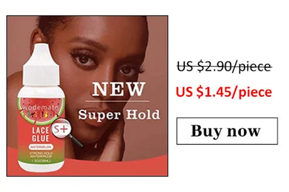 4PCS/Lot Wig Glue for Lace Waterproof Lace Glue Adhesive Strong Hold Hair Edge Control Melt Band Hair Brush Wig Installation Kit