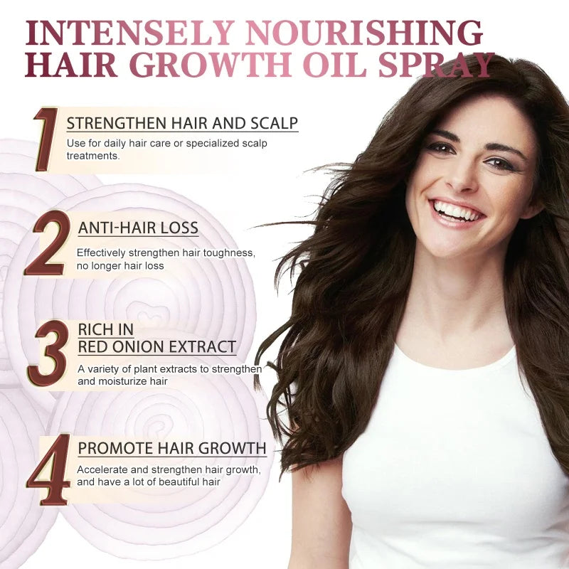 Fast Hair Growth Serum Spray Regrowth Hair Anti Hair Loss Repair Hair Nourish Root Scalp Treatment Essence Hair Care Products
