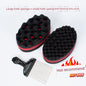 Black Hot Sponge Care Tool Comb Hair Shovel Curly Hair Rub Head Wipe Hair Barber Shop Supplies Small Particles