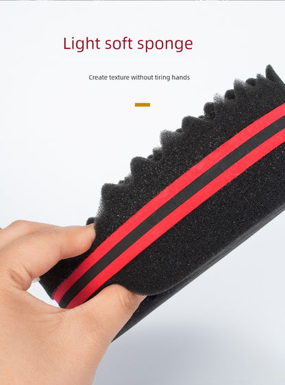 Black Hot Sponge Care Tool Comb Hair Shovel Curly Hair Rub Head Wipe Hair Barber Shop Supplies Small Particles