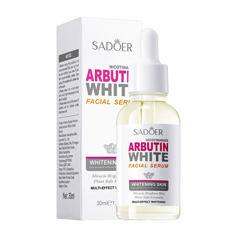 SADOER Arbutin Face Serum Moisturizing Nourishing Firming Brightening Face Serum Facial Essence Skin Care Products