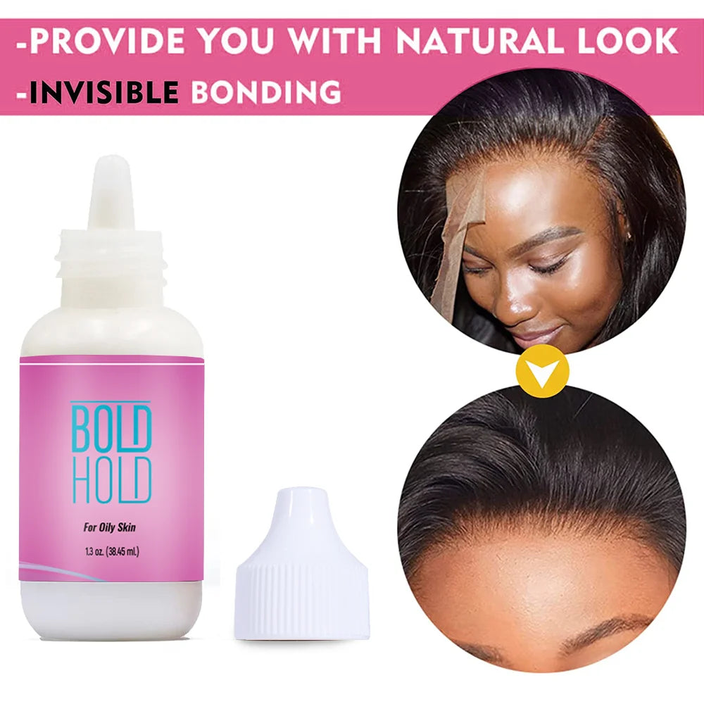 Wig Glue Waterproof Front Lace Wig Glue Private Label Strong Hold Lace Glue Wig Accessories for Frontal Closure Toupee 38ml