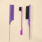 3-piece hair styling comb set with triple tear hair brush, mouse tail comb edge brush, salon hair styling tool, hair tail tool