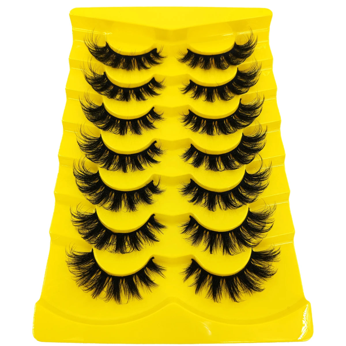 7 Pairs Russian Strip Lashes DD Curl Lashes Pack Fluffy False Lashes russian Lashes Pack Fluffy False Lashes russian extensions