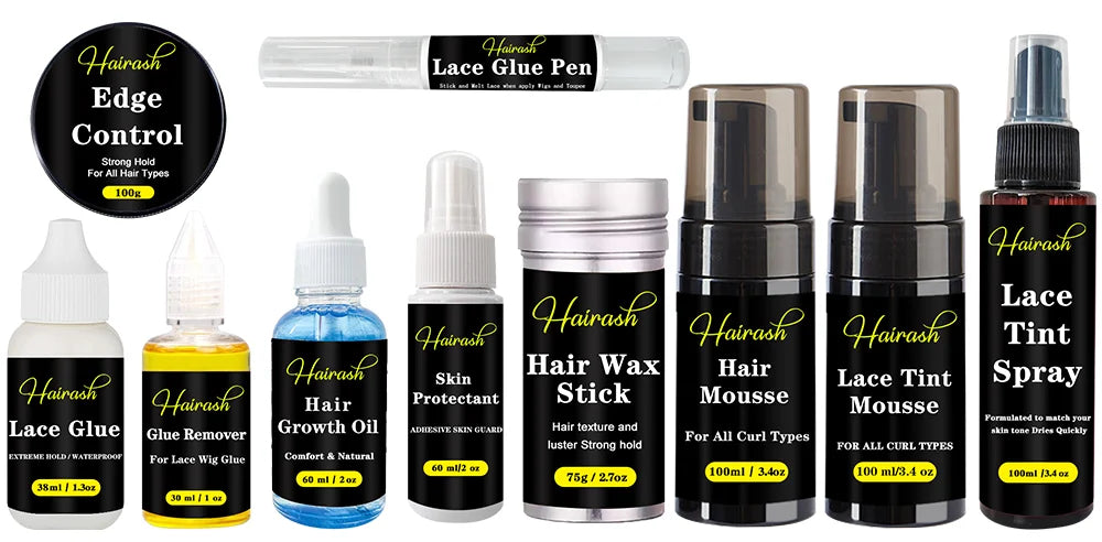 Melting Spray For Lace Wigs Lace Tint Mousse Wig Glue Waterproof Glue Remover Wig Installation Kit Set