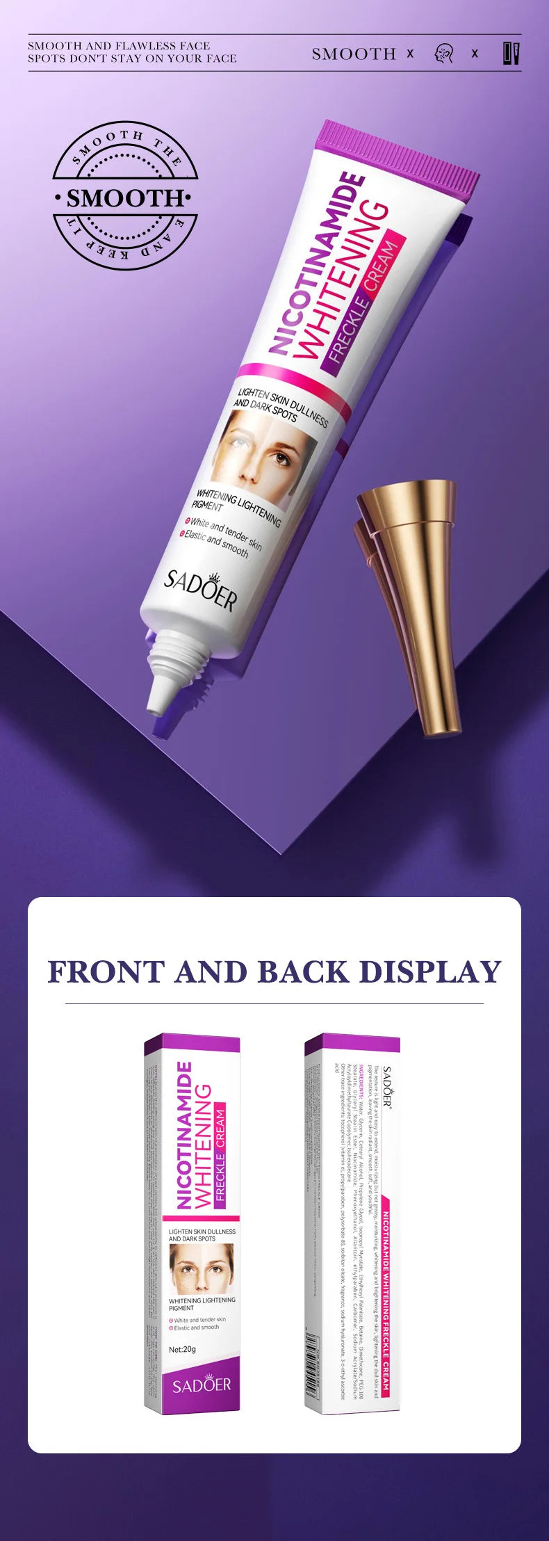 Freckle Removing Nicotinamide Face Cream