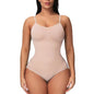 V Neck Spaghetti Strap Bodysuits Compression Body Suits Open Crotch Shapewear Slimming Body Shaper Smooth Out Bodysuit Shaper