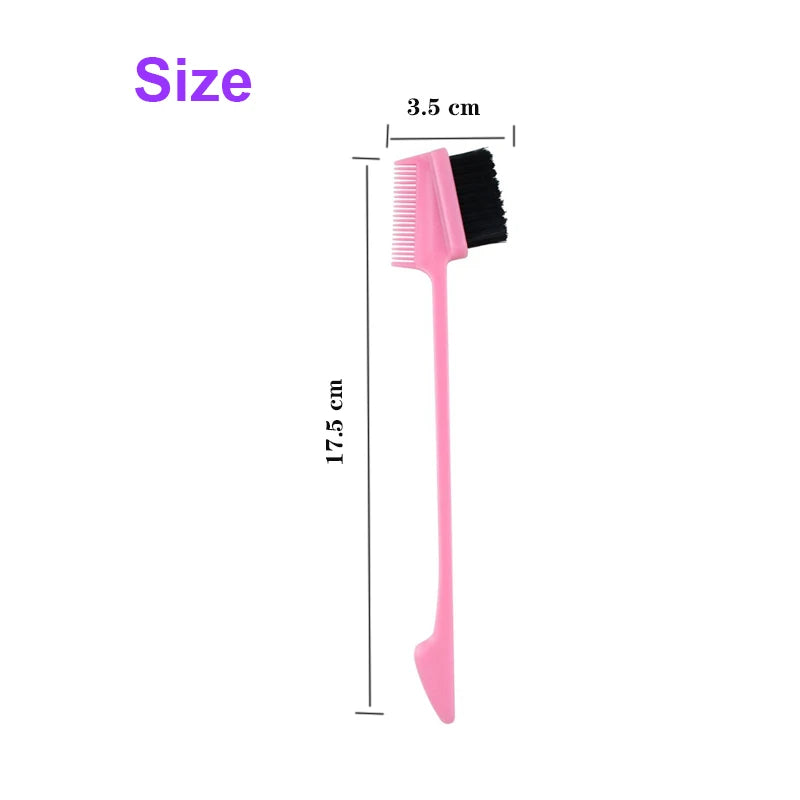 1 Pieces Hair Styling Comb Professional Edge Control Brush For Women White Hair Brushes For Slick Ponytail Three Function In One
