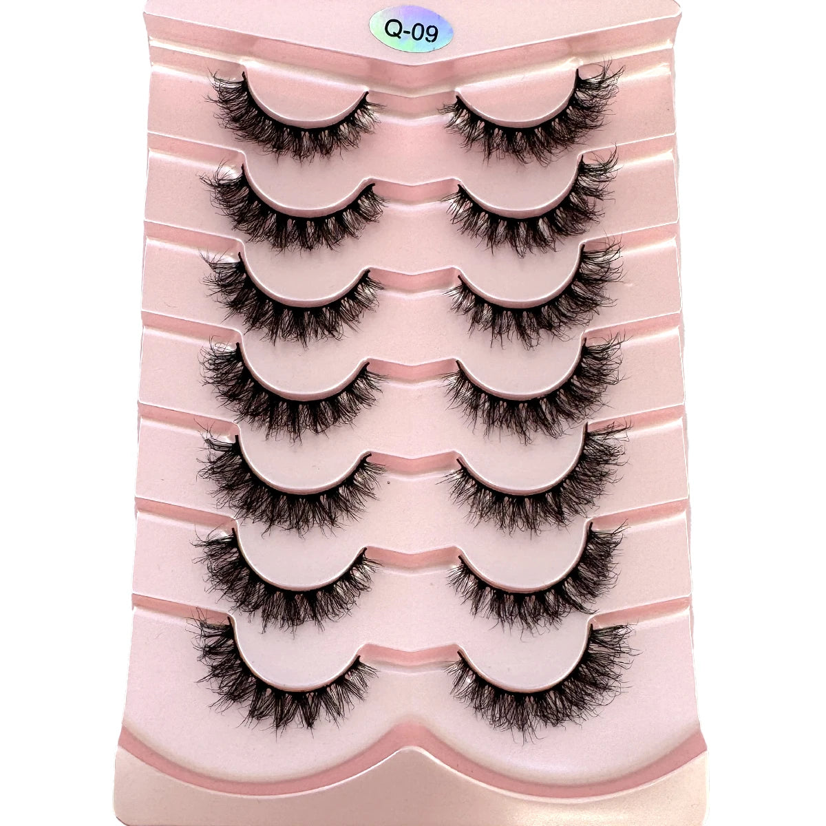 New 7 Pairs Mink Lashes Natural Look False Eyelashes Wispy Cat Eye Lashes Fluffy 3D Mink Lashes Natural Fake Lashes Strip Lashes