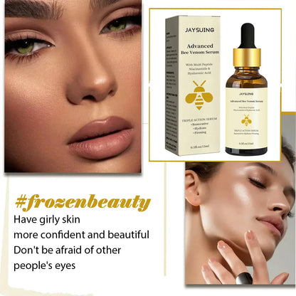 1/2/3pcs Bee Venom Facial Serum Face Essence Wrinkle Reduction Skin Tightening Natural Collagen Booster Hyaluronic Acid  Essence