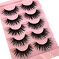 NEW 5Pairs Cosplay Anime Eyelashes Makeup Women Manga Lashes Dramatic Fairy Clusters False Lashes Wet Look Fake Lashes