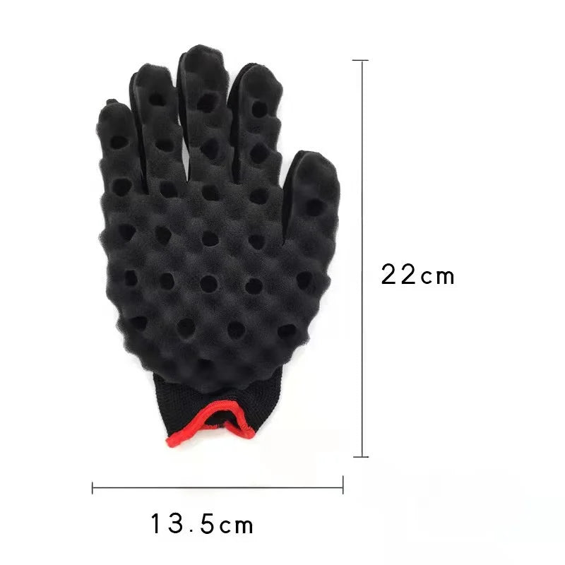 Barber Shop Men Hair Braider Twist Sponge Gloves African Hair Styling Fork Comb Hair Curls Foam For Salon Hairdressing Tools
