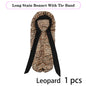 Leopard Print Satin Sleep Cap For Long Hair And Dreadlock Extra Large Silky Bonnet With Long Wide Tie For Women Sleeping Bonnet