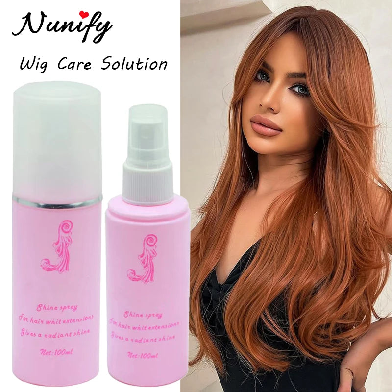 Nunify 100Ml Wig Care Liquid Spray Anti Tangles Hair Care Conditioner For Wigs Hair Bundles Anti Frizz Smooth Wig Care Product