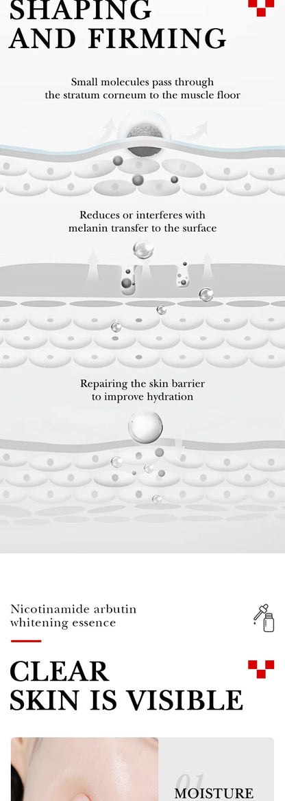 SADOER Arbutin Face Serum Moisturizing Nourishing Firming Brightening Face Serum Facial Essence Skin Care Products