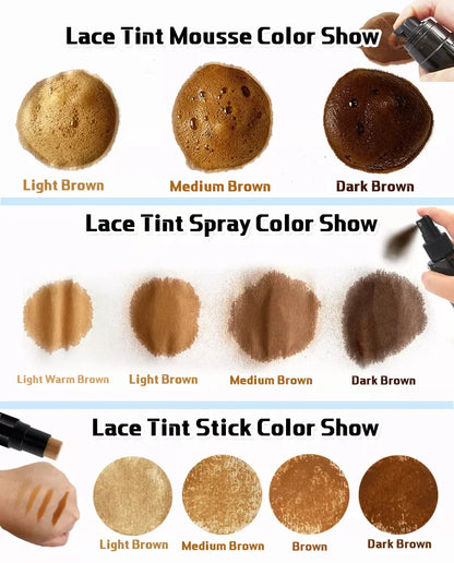 Lace Glue Waterproof For Lace Front Wig + Plant Glue Remover + Hair Wax Stick + Lace Tint Spray