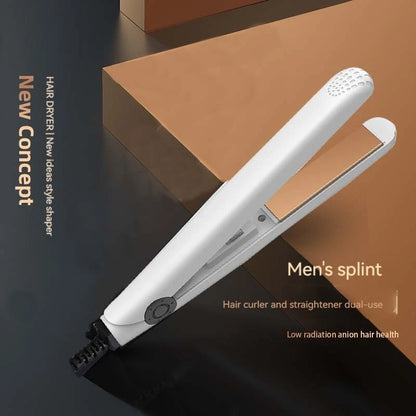 Curling Iron Men's Special Straight Volume Dual-purpose Straight Board Clip Fluffy Hot Hair Artifact Boys Mini Electric