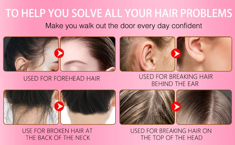 LOCKMIO Floral Scent Wax Stick Styling Smoothing Hair Pomade With Edge Control Brush Kit Anti-Frizz Flyaways For Natural Wigs