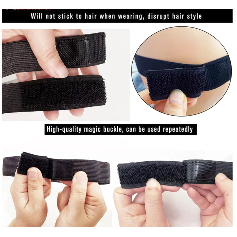 H&STAR Wig Wig Band For Edges Melt Band For  Wigs Adjustable Magic Sticker Edge  Band  Width Elastic Band for Hair Edges