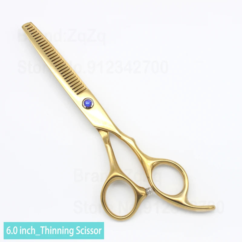 ZqZq Hairdressing Scissors 6 Inch Hair Scissors Professional Barber Scissors Cutting Thinning Styling Tool Hairdressing Shear