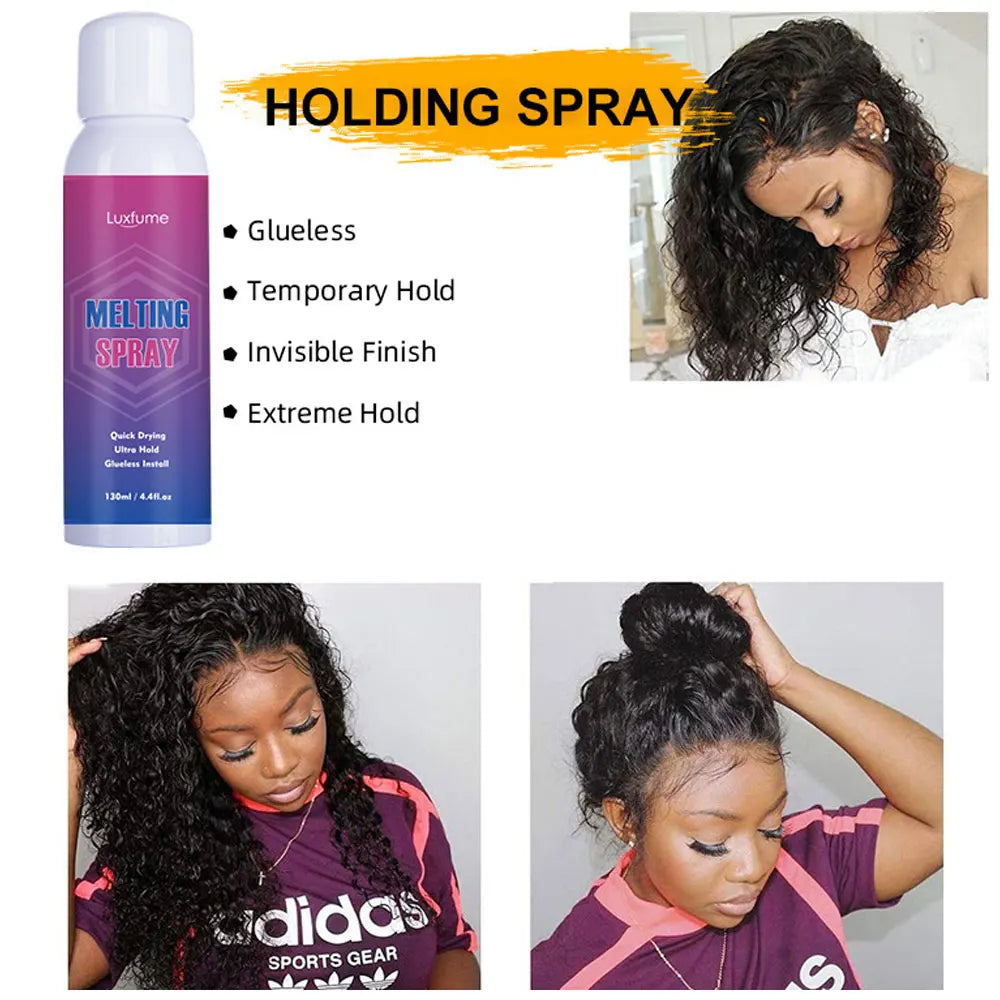 Melting Spray for Lace Wigs Got2b Spray for Wig Got 2b Spray Glue for Lace Front Hair Gel Accessories wig installation kit set