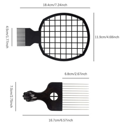 Barber Shop Men Hair Braider Twist Sponge Gloves African Hair Styling Fork Comb Hair Curls Foam For Salon Hairdressing Tools