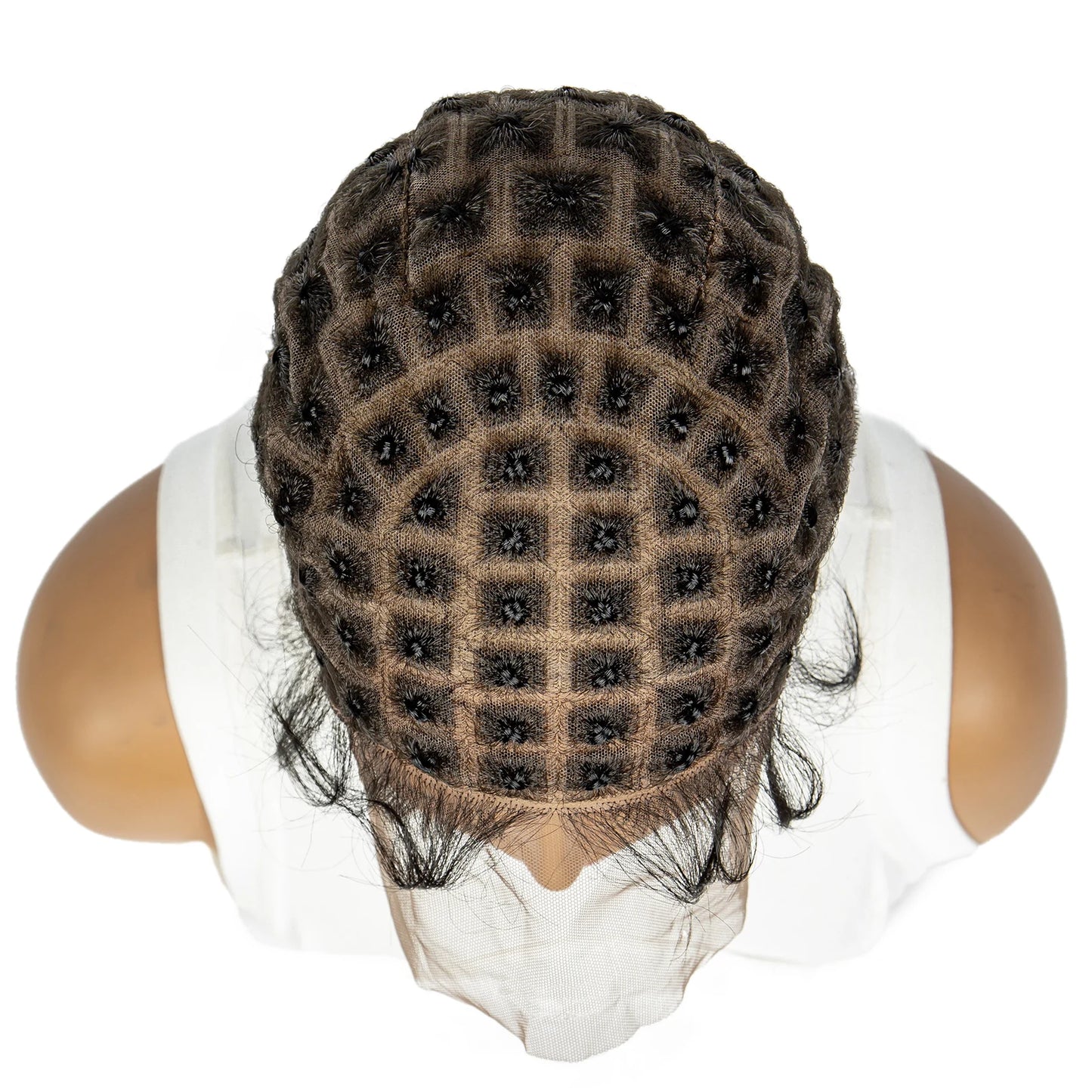 Lace Crochet Wig Cap Braided Wig Cap for Black Women Lace Front Pre Knot Full Lace Cap HD Full Lace Crotchet Cap with Baby Hair