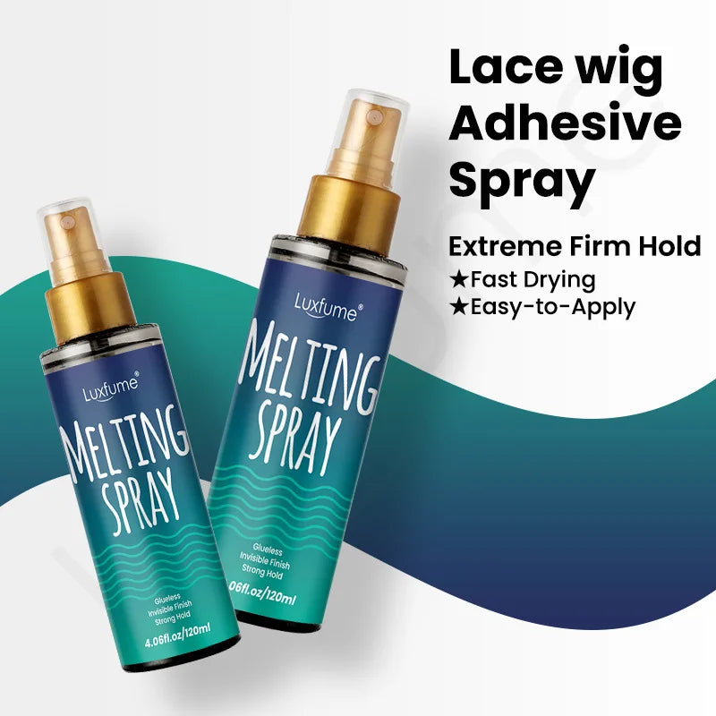 120ml Lace Wig Glue Quick Drying Spray Long Lasting Invisible Lace Natural Melting And Holding Mousse Spray Front Lace Wig Glue