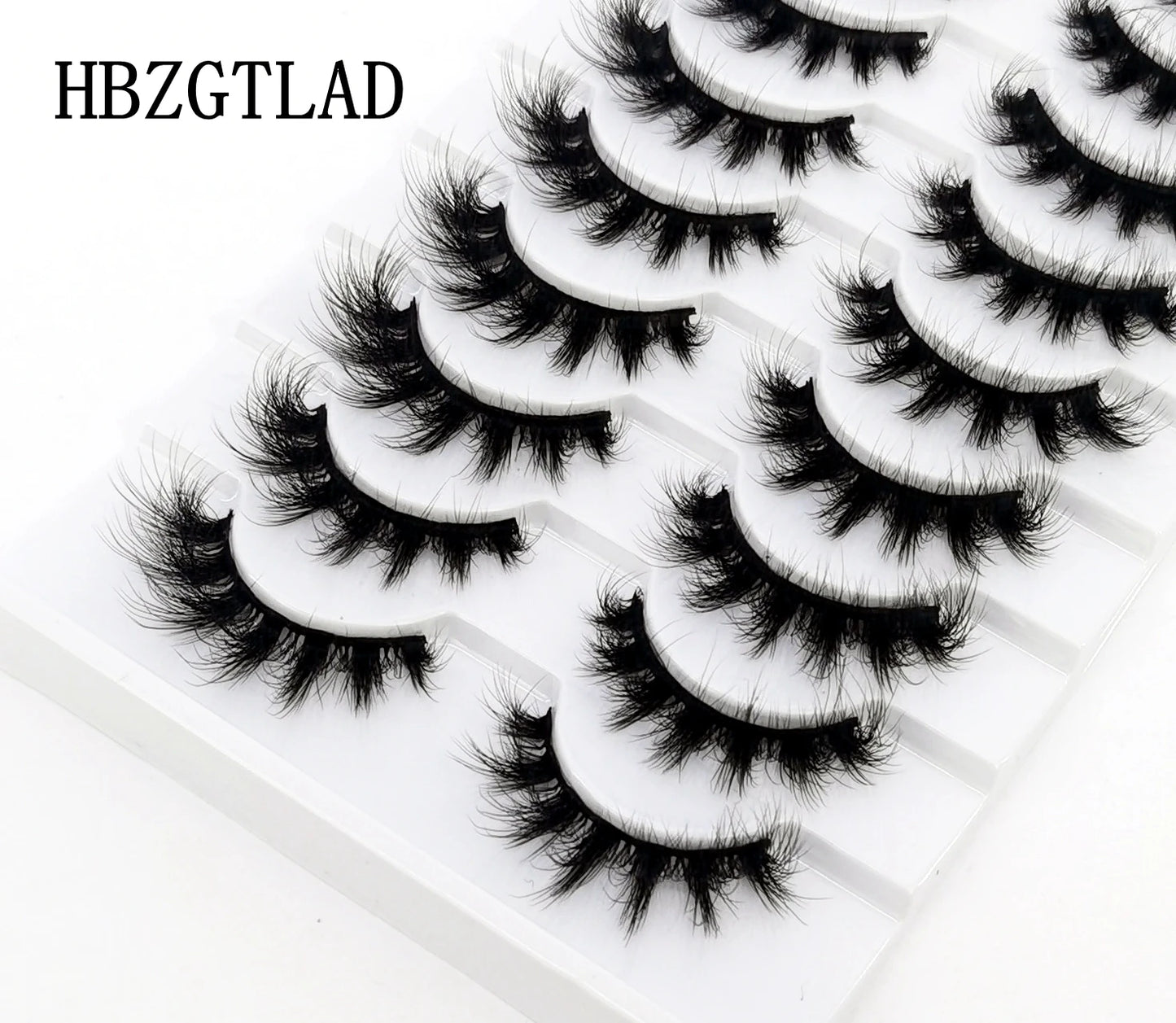 10 pairs Lashes Fluffy Soft Russian volumes Mink Lashes 3D Mink Eyelashes Lashes Reusable Fluffy False Lashes russian extensions