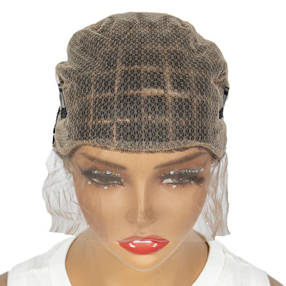 Lace Crochet Wig Cap Braided Wig Cap for Black Women Lace Front Pre Knot Full Lace Cap HD Full Lace Crotchet Cap with Baby Hair