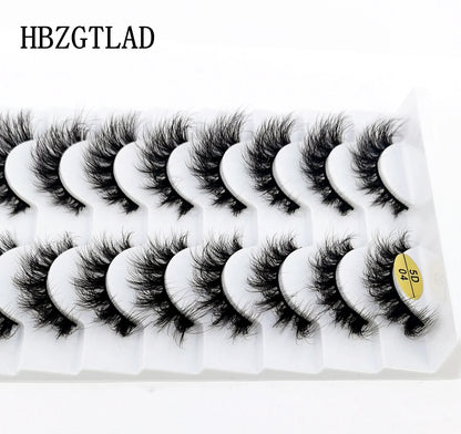 10 pairs Lashes Fluffy Soft Russian volumes Mink Lashes 3D Mink Eyelashes Lashes Reusable Fluffy False Lashes russian extensions