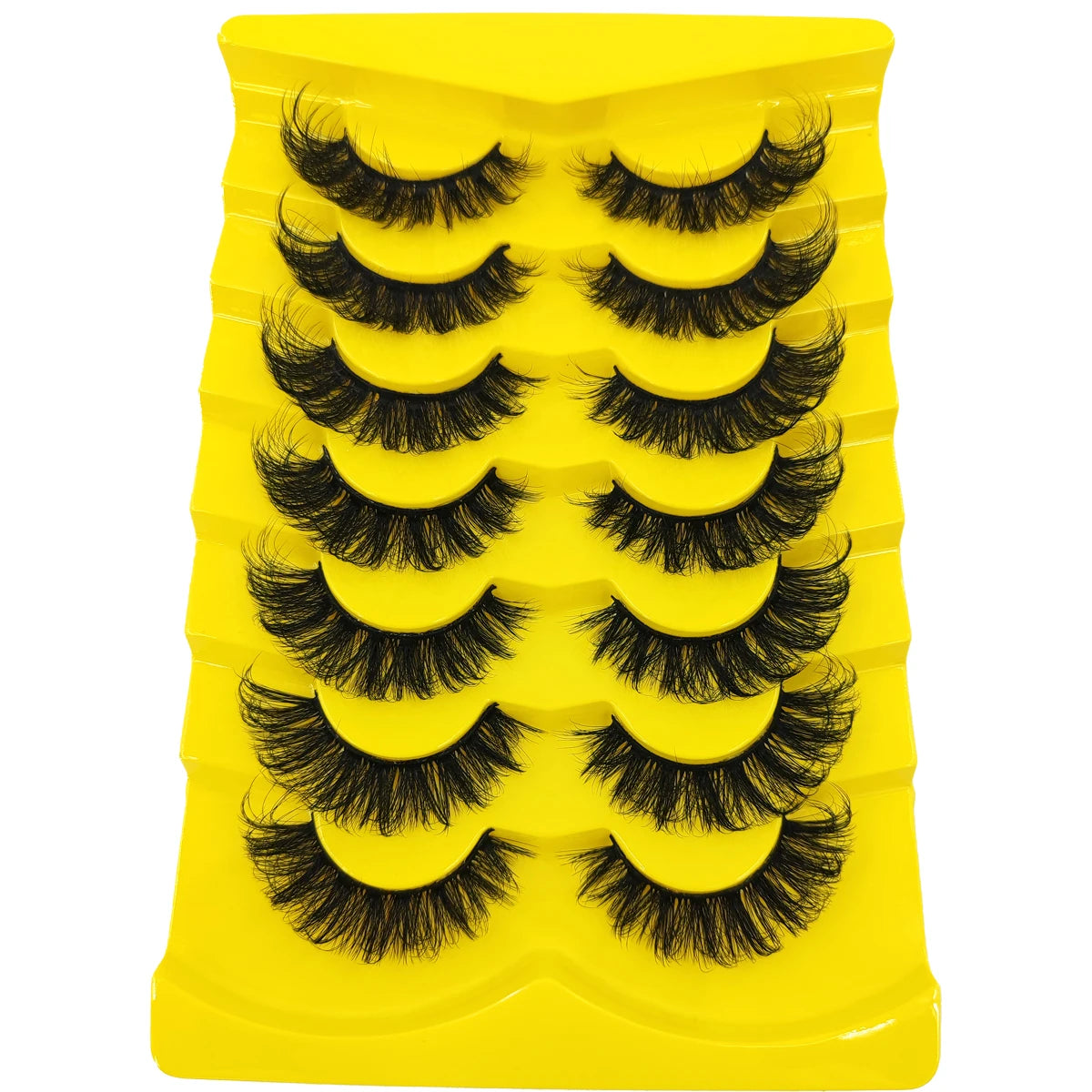7 Pairs Russian Strip Lashes DD Curl Lashes Pack Fluffy False Lashes russian Lashes Pack Fluffy False Lashes russian extensions