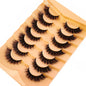 New 7 Pairs Mink Lashes Natural Look False Eyelashes Wispy Cat Eye Lashes Fluffy 3D Mink Lashes Natural Fake Lashes Strip Lashes