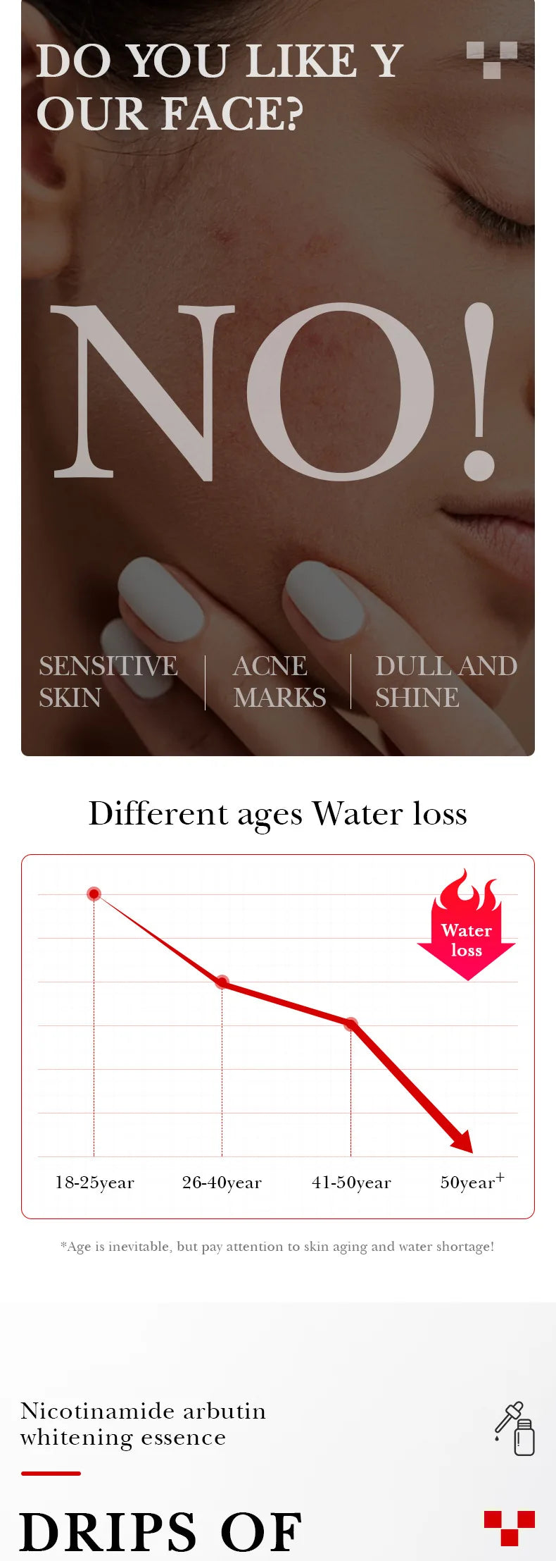 SADOER Arbutin Face Serum Moisturizing Nourishing Firming Brightening Face Serum Facial Essence Skin Care Products