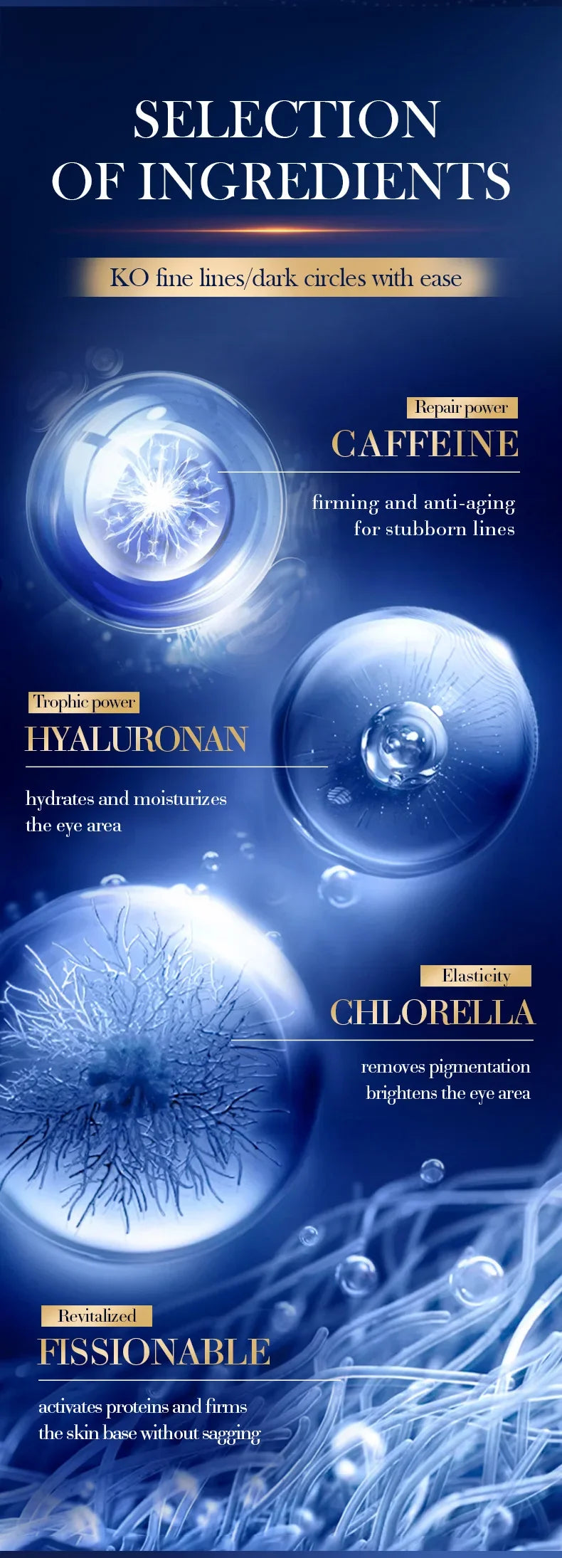 SADOER Caffeine Eye Cream Anti Dark Circles Eyes Bags Remover Firming Moisturizing Eye Creams Beauty Eyes Skin Care Products