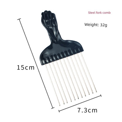 Black Hot Sponge Care Tool Comb Hair Shovel Curly Hair Rub Head Wipe Hair Barber Shop Supplies Small Particles