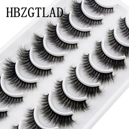 10 pairs Lashes Fluffy Soft Russian volumes Mink Lashes 3D Mink Eyelashes Lashes Reusable Fluffy False Lashes russian extensions