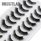 10 pairs Lashes Fluffy Soft Russian volumes Mink Lashes 3D Mink Eyelashes Lashes Reusable Fluffy False Lashes russian extensions