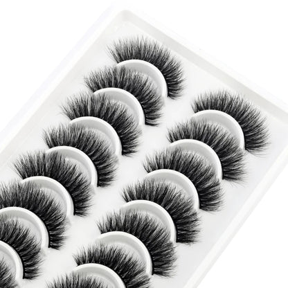 10 pairs Lashes Fluffy Soft Russian volumes Mink Lashes 3D Mink Eyelashes Lashes Reusable Fluffy False Lashes russian extensions