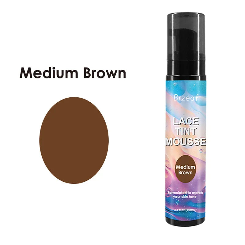 Lace Tint Spray For Lace Wigs Dark Brown Middle Brown Light Brown Lace Tint Spray For Closures, Wigs And Closure Front 100Ml