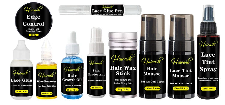 Melting Spray For Lace Wigs Lace Tint Mousse Wig Glue Waterproof Glue Remover Wig Installation Kit Set
