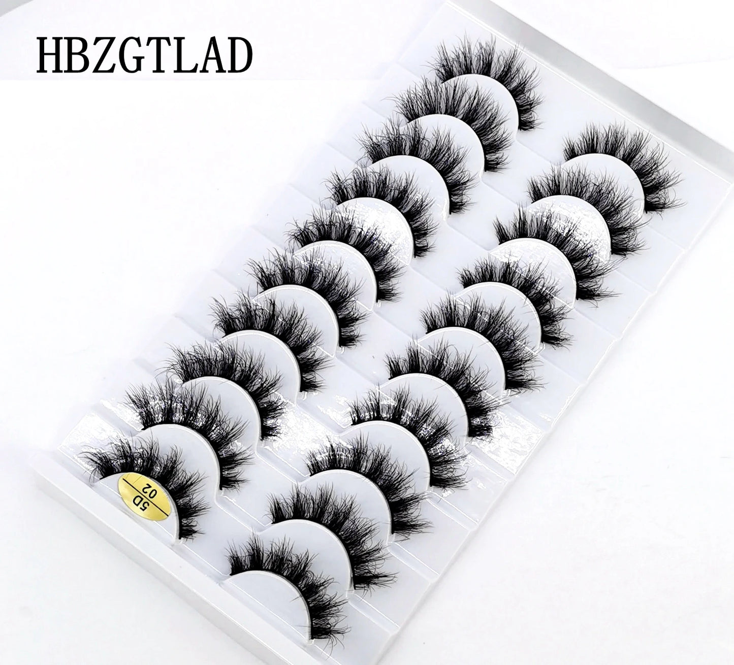 10 pairs Lashes Fluffy Soft Russian volumes Mink Lashes 3D Mink Eyelashes Lashes Reusable Fluffy False Lashes russian extensions