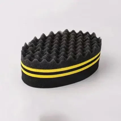 New Double-Sided Magic Twisted Hairbrush Sponge Fashion Styling Oval Dual Use Perforated Curly Sponge Wave Roll Washable Tool