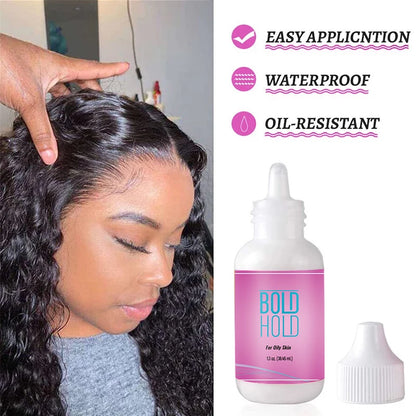 Wig Glue Waterproof Front Lace Wig Glue Private Label Strong Hold Lace Glue Wig Accessories for Frontal Closure Toupee 38ml