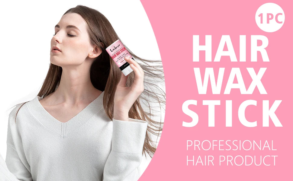 LOCKMIO Floral Scent Wax Stick Styling Smoothing Hair Pomade With Edge Control Brush Kit Anti-Frizz Flyaways For Natural Wigs