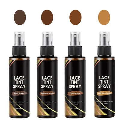 Lace Tint Spray For Lace Wigs 4colors Lace Tint Mousse Lace Tint Spray Dye ColorS For Closures, Wigs And Closure Front 100Ml