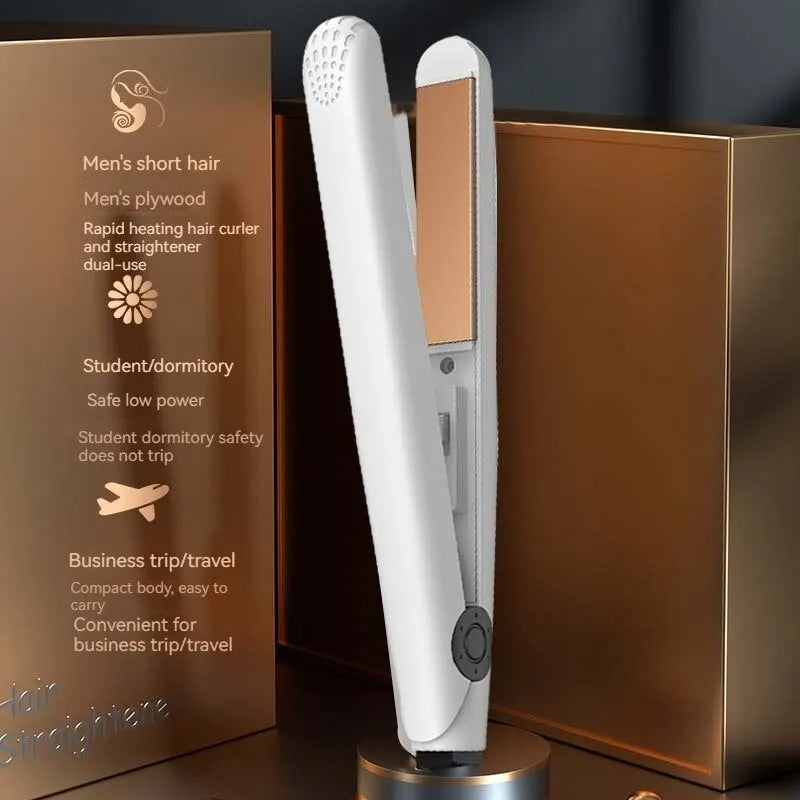 Curling Iron Men's Special Straight Volume Dual-purpose Straight Board Clip Fluffy Hot Hair Artifact Boys Mini Electric